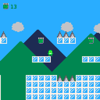 Screenshot of Pico-8 showing the new level design
